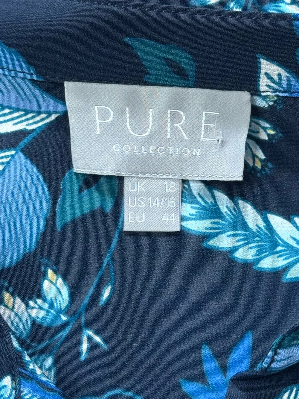 PURE Collection Washed Silk Relaxed Shirt size 14/16